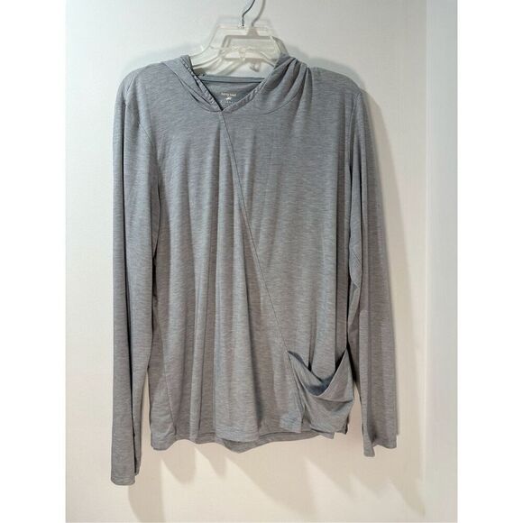 Horny Toad Swiftly Pocket Hoodie women’s lightweight gray size XL  #37-1636 - Picture 1 of 6